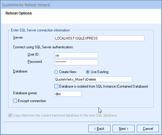 Rehosting Your Access Backend Database to On-premise Microsoft SQL