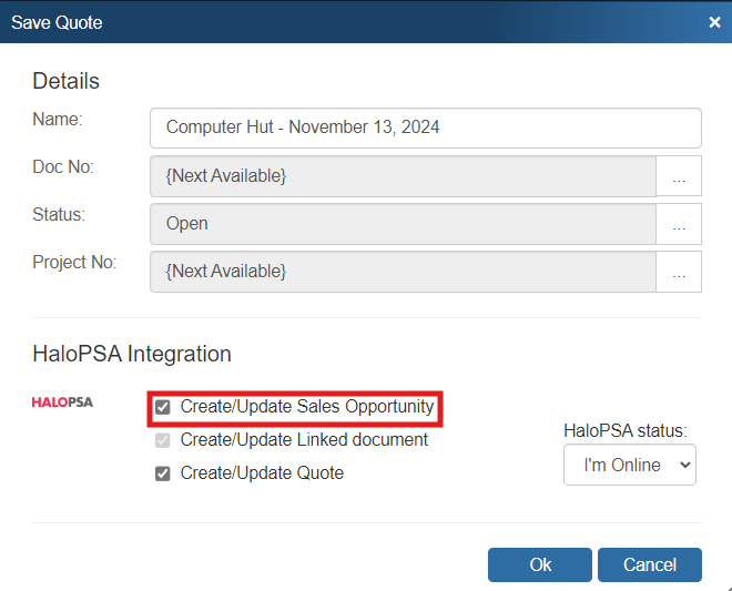 Halopesa Code Form How Do I Use the HaloPSA Integration?